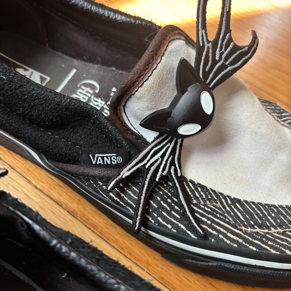 Vans Men's 6 Disney Nightmare Before Christmas Slip-On Jack Skellington Shoes - Picture 3 of 8